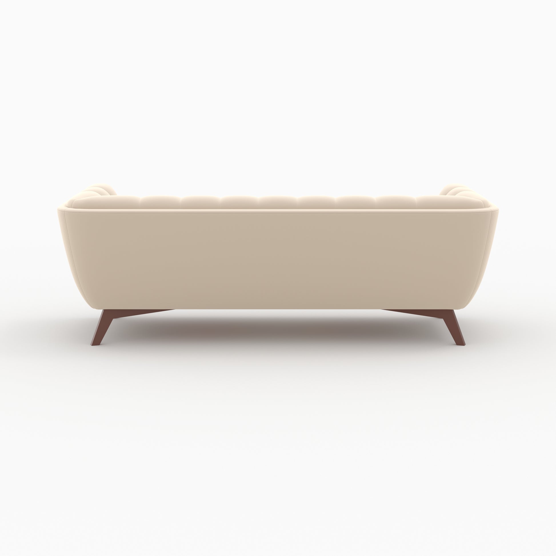 ensemble canapes velours beige 5 places mona