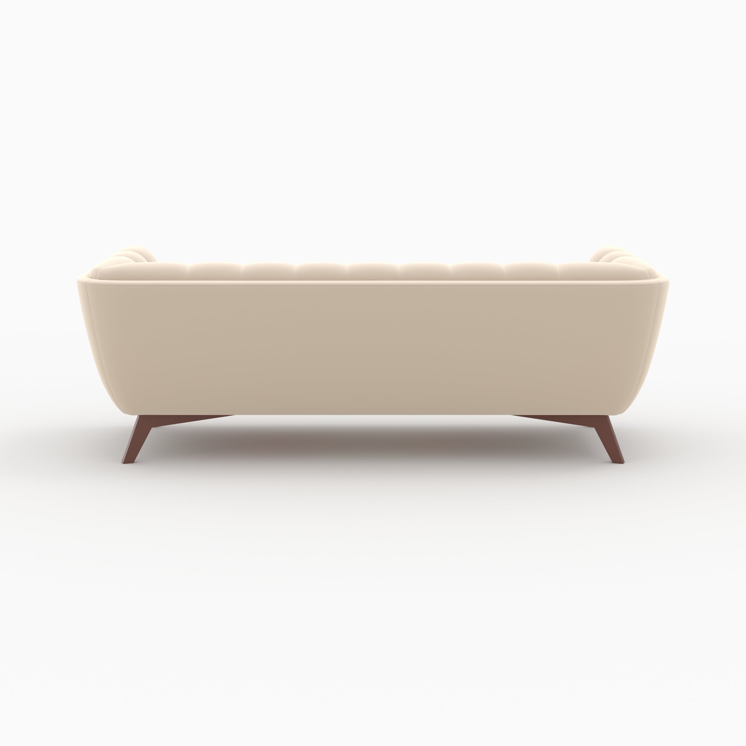 ensemble canapes velours beige 5 places mona