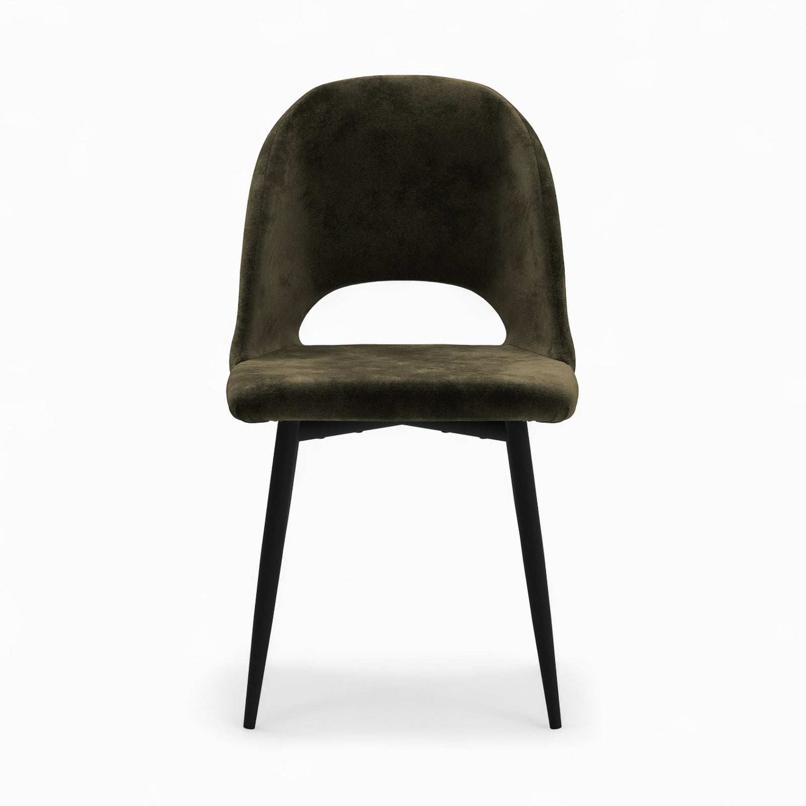 ensemble chaises penelope velours vert jaune 4 pack rendez vous deco