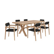 ensemble de jardin suri 6 personnes en bois de teck