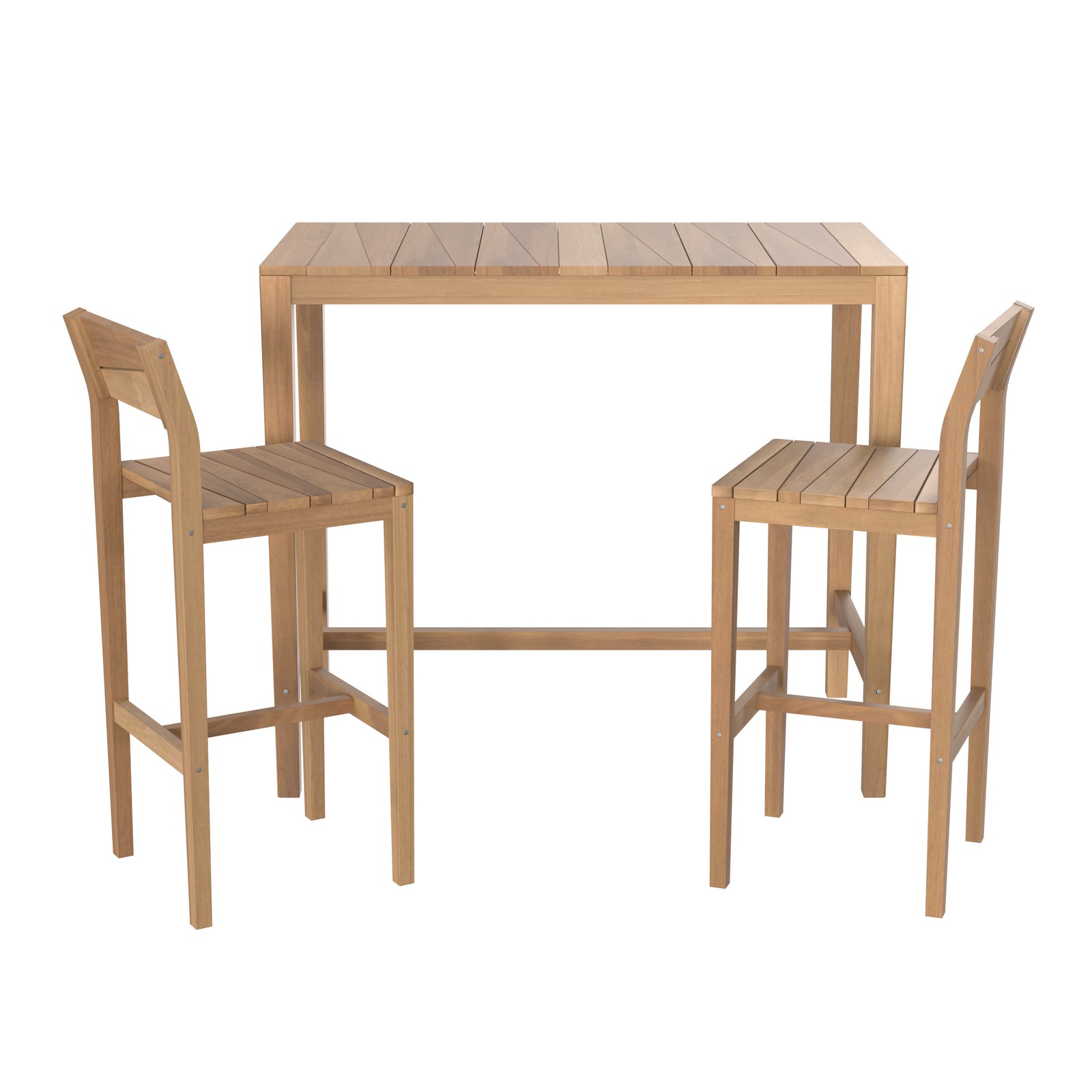 ensemble de jardin table de bar et chaises de bar tunga