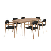 ensemble de jardin tuanga 6 personnes en bois de teck