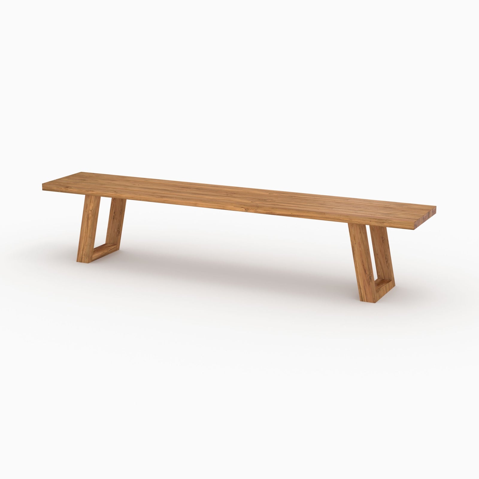 ensemble table et bancs de jardin luma 10 personnes en bois de teck