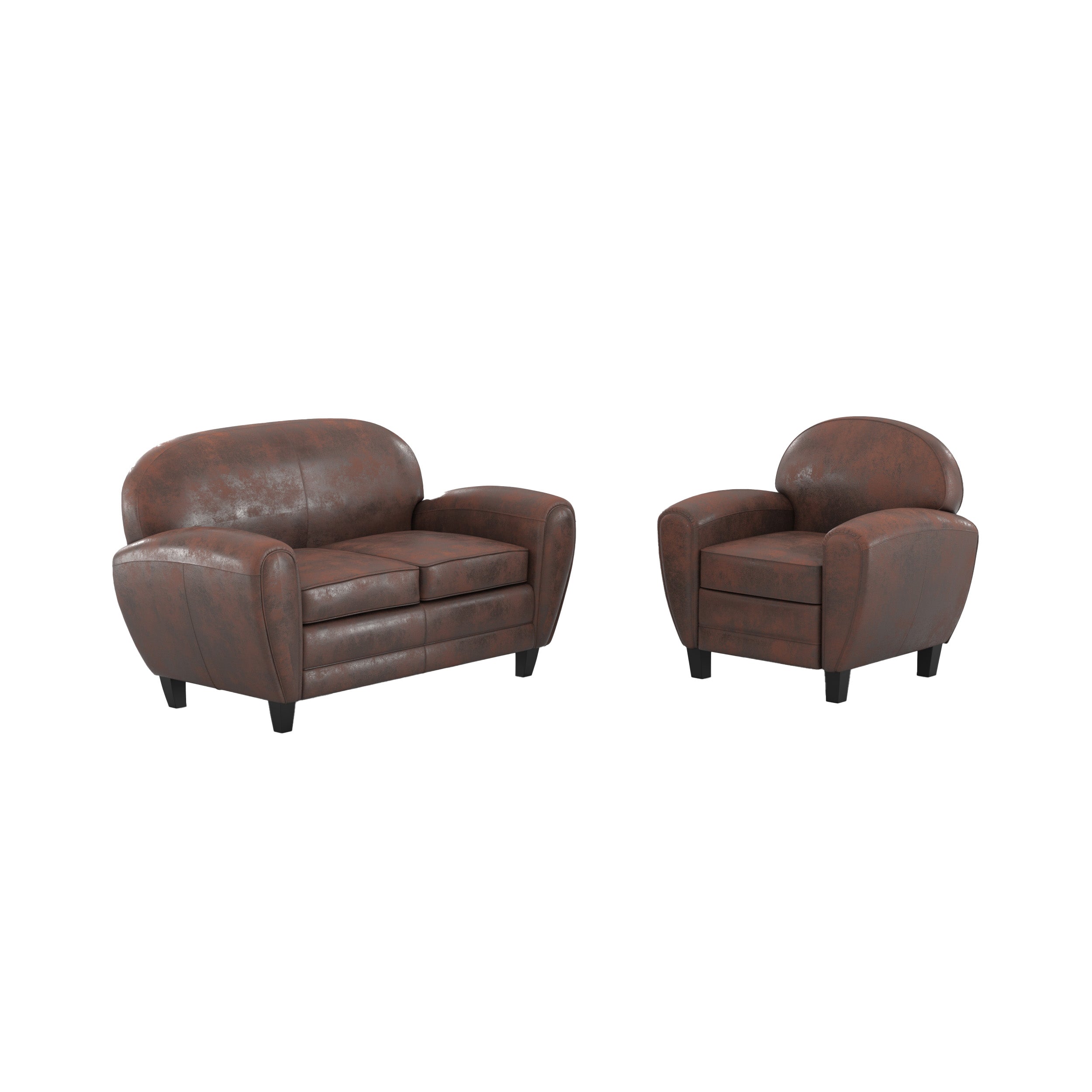 ensemble_canape_fauteuil_club_marron_3_places_vintage_indus