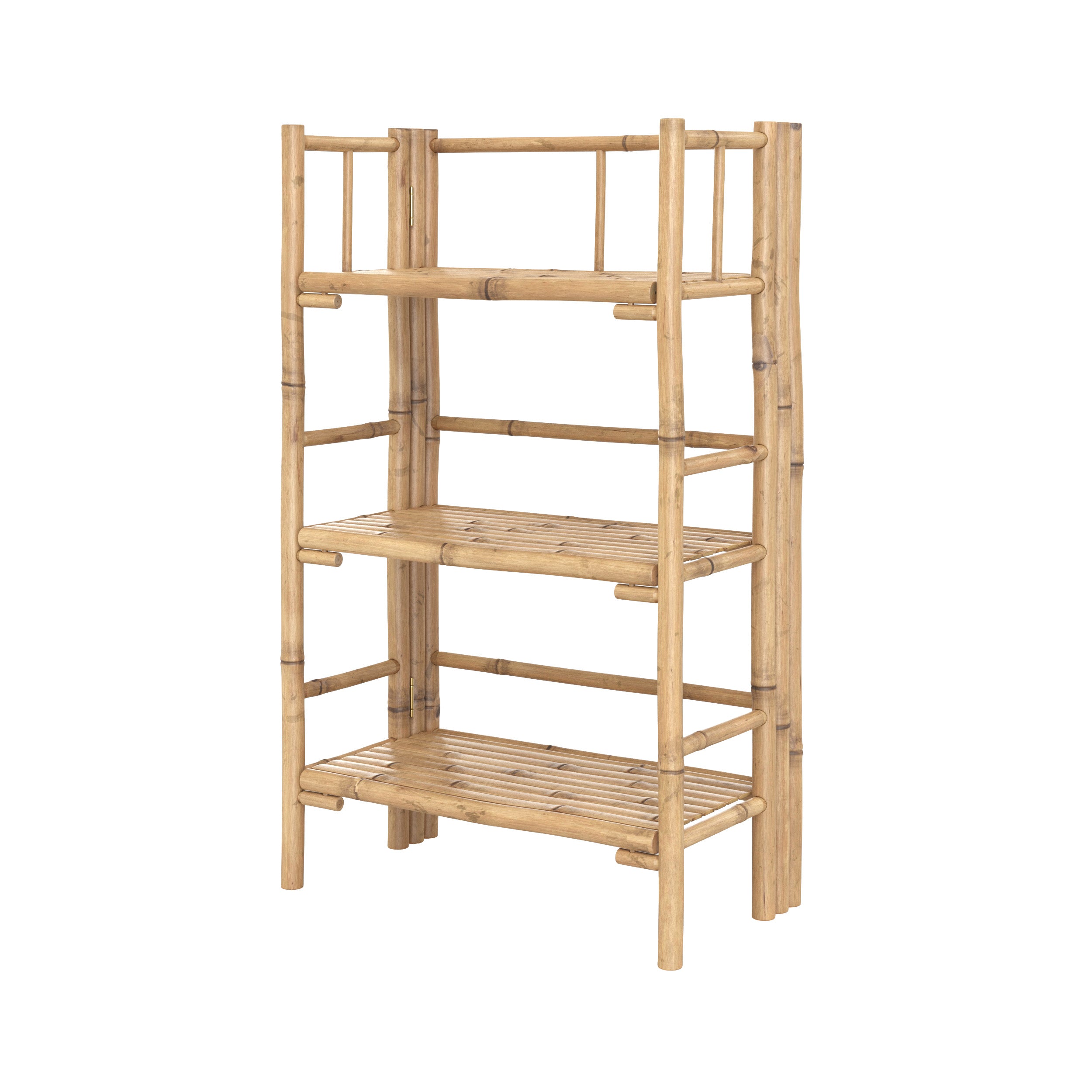 Scaffale rettangolare pieghevole Bami in bambù