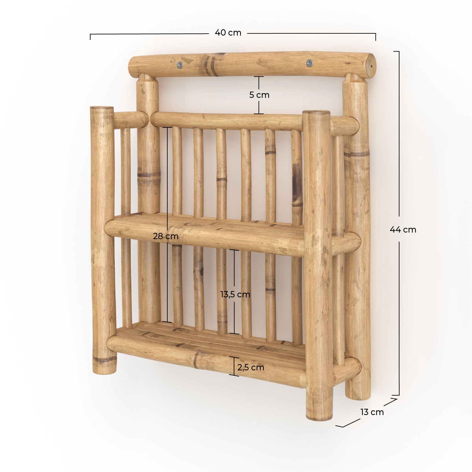 Piccola mensola sospesa Bami in bambù
