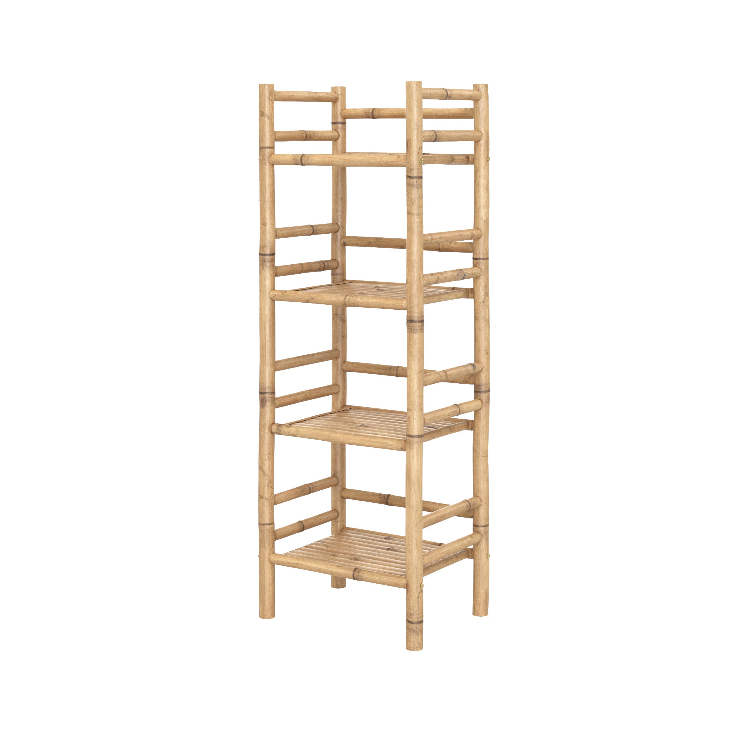 Scaffale Bami in bambù, 4 ripiani