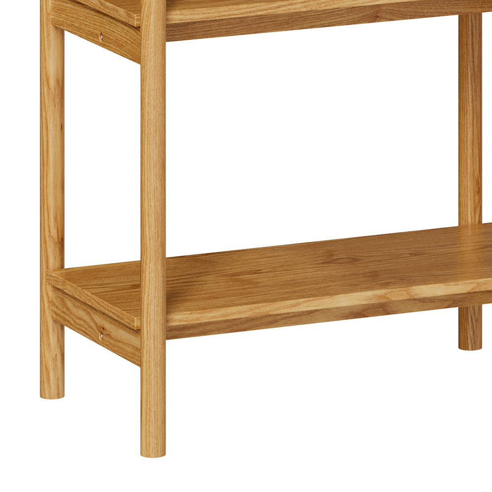 etagere en bois d hevea 2 etageres emel