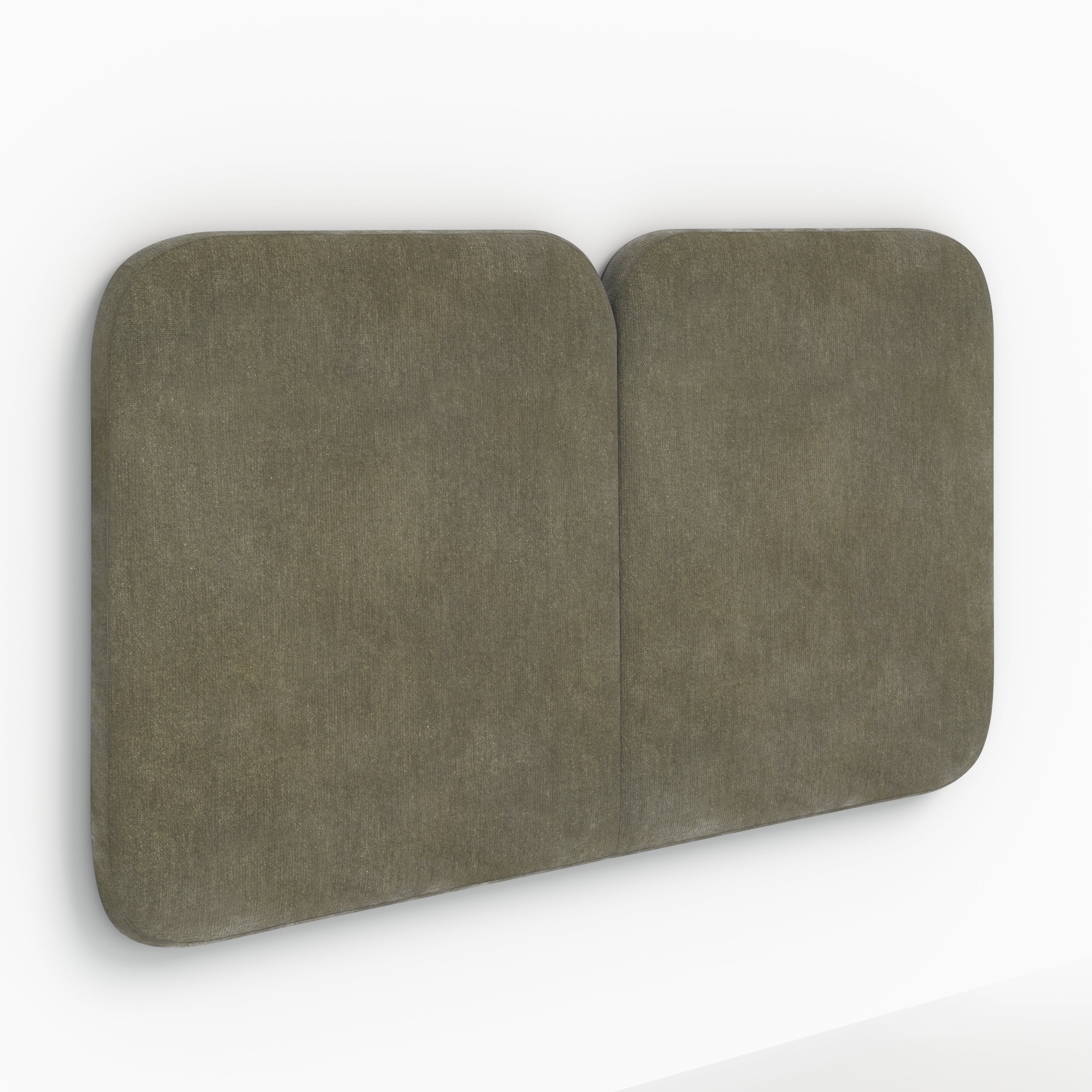Tête de lit Etna en tissu vert olive 160 cm