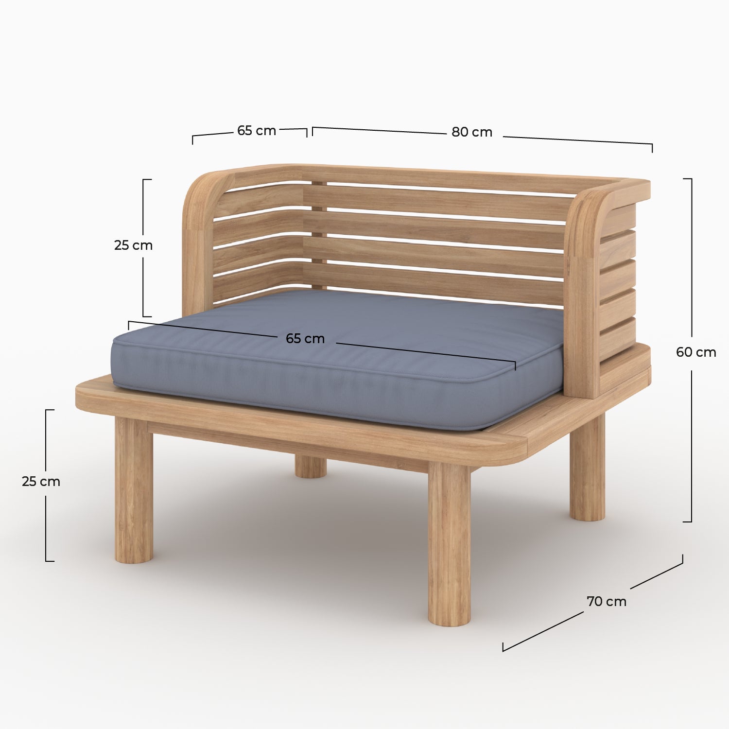 fauteuil de jardin kilda coussin gris et bois marron_1