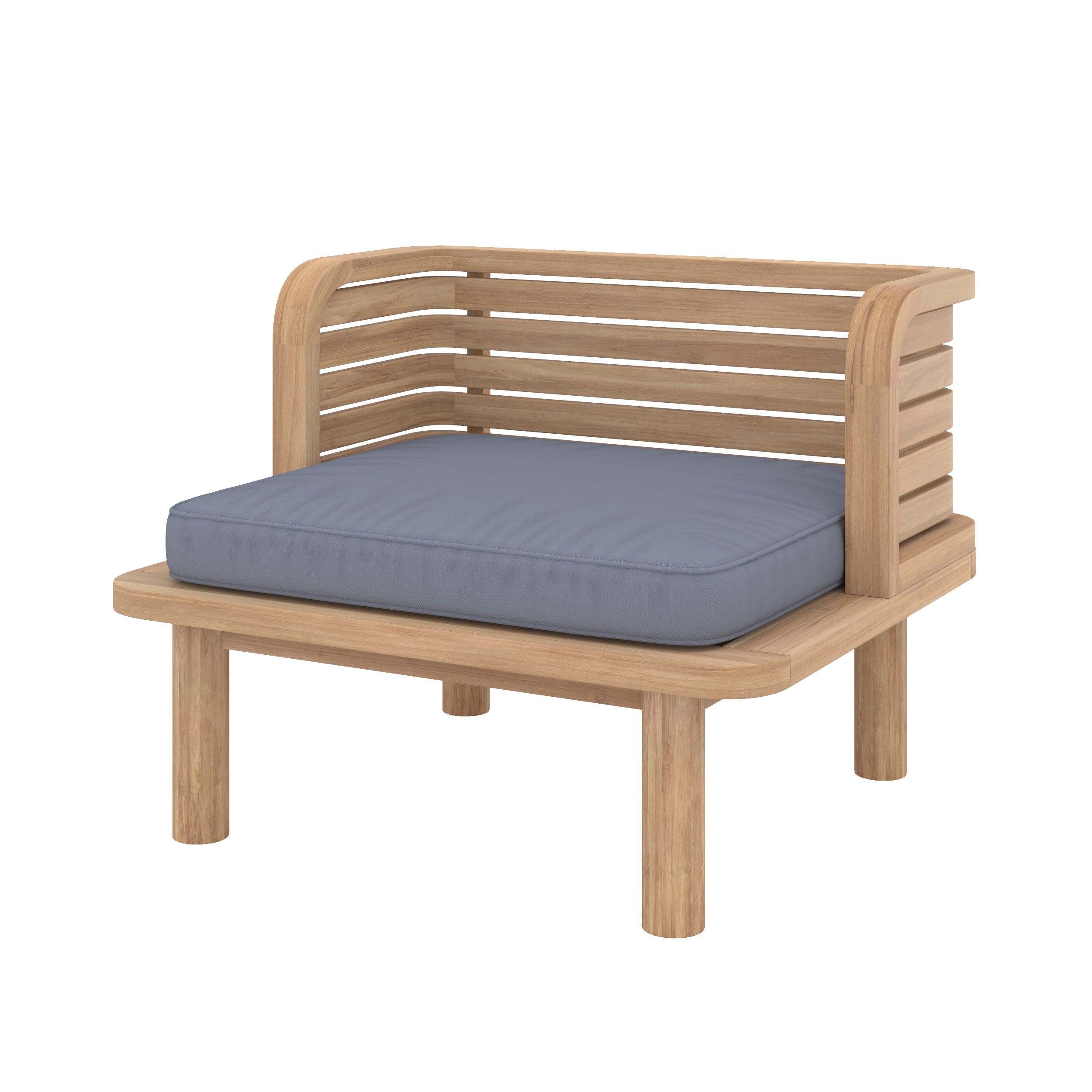 fauteuil de jardin kilda coussin gris fond blanc