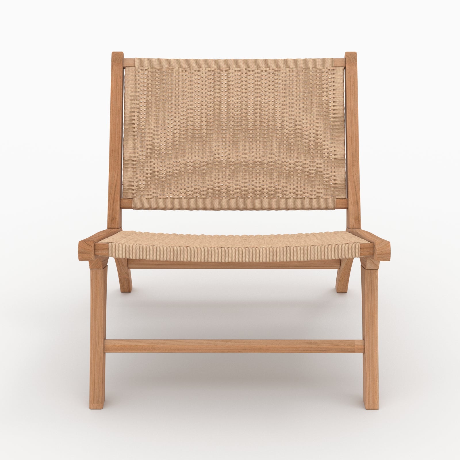 fauteuil en teck kilka et cordage en loom