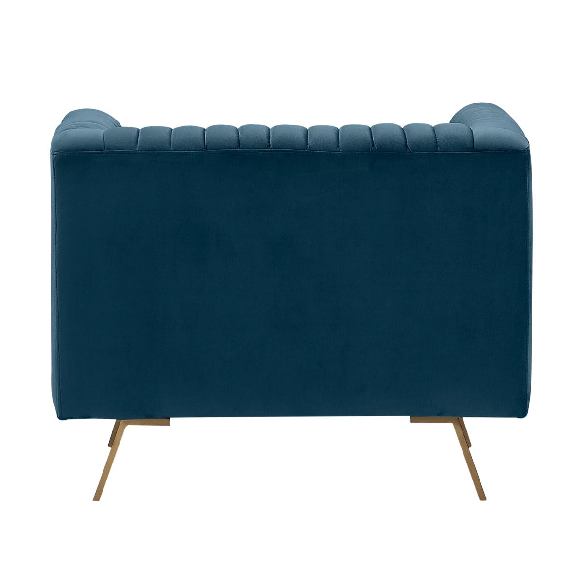 fauteuil en velours bleu fonce gatsby