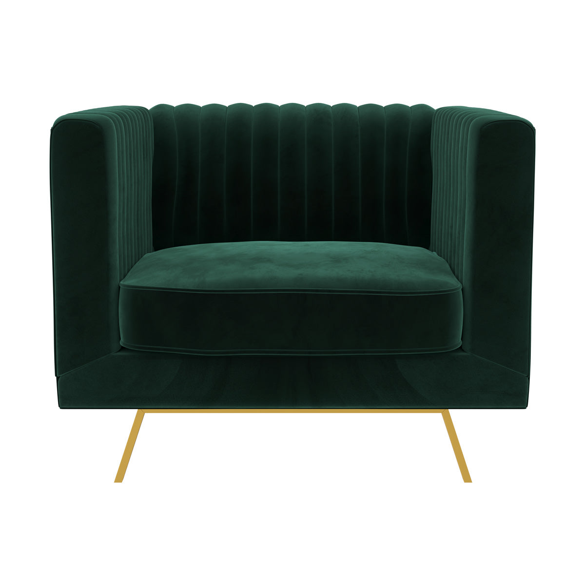 fauteuil en velours vert fonce gatsby