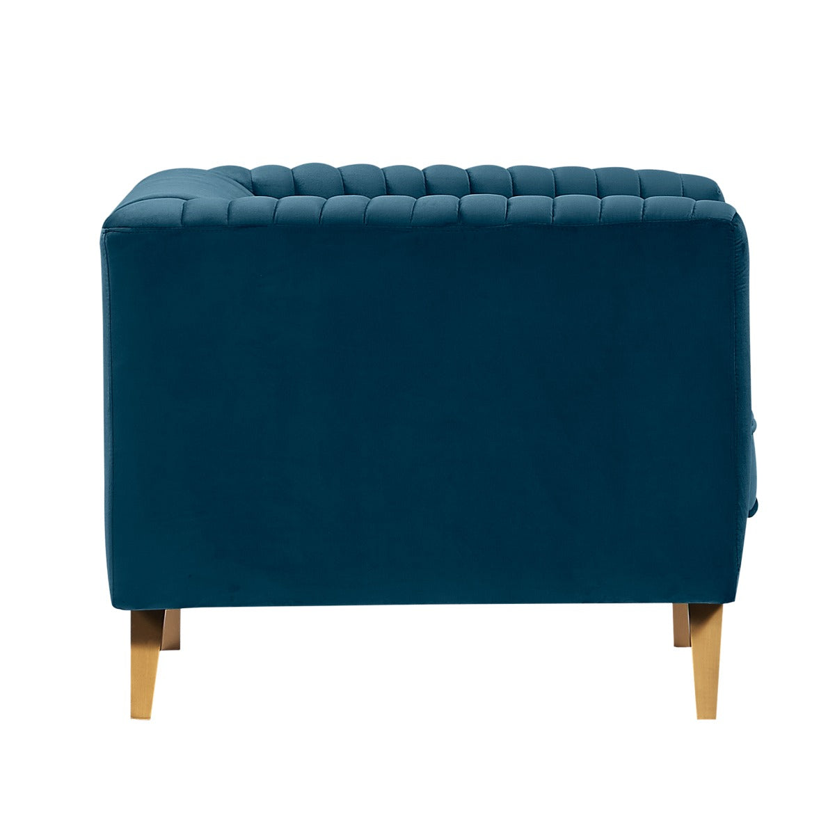 fauteuil gatsby en velours bleu fonce
