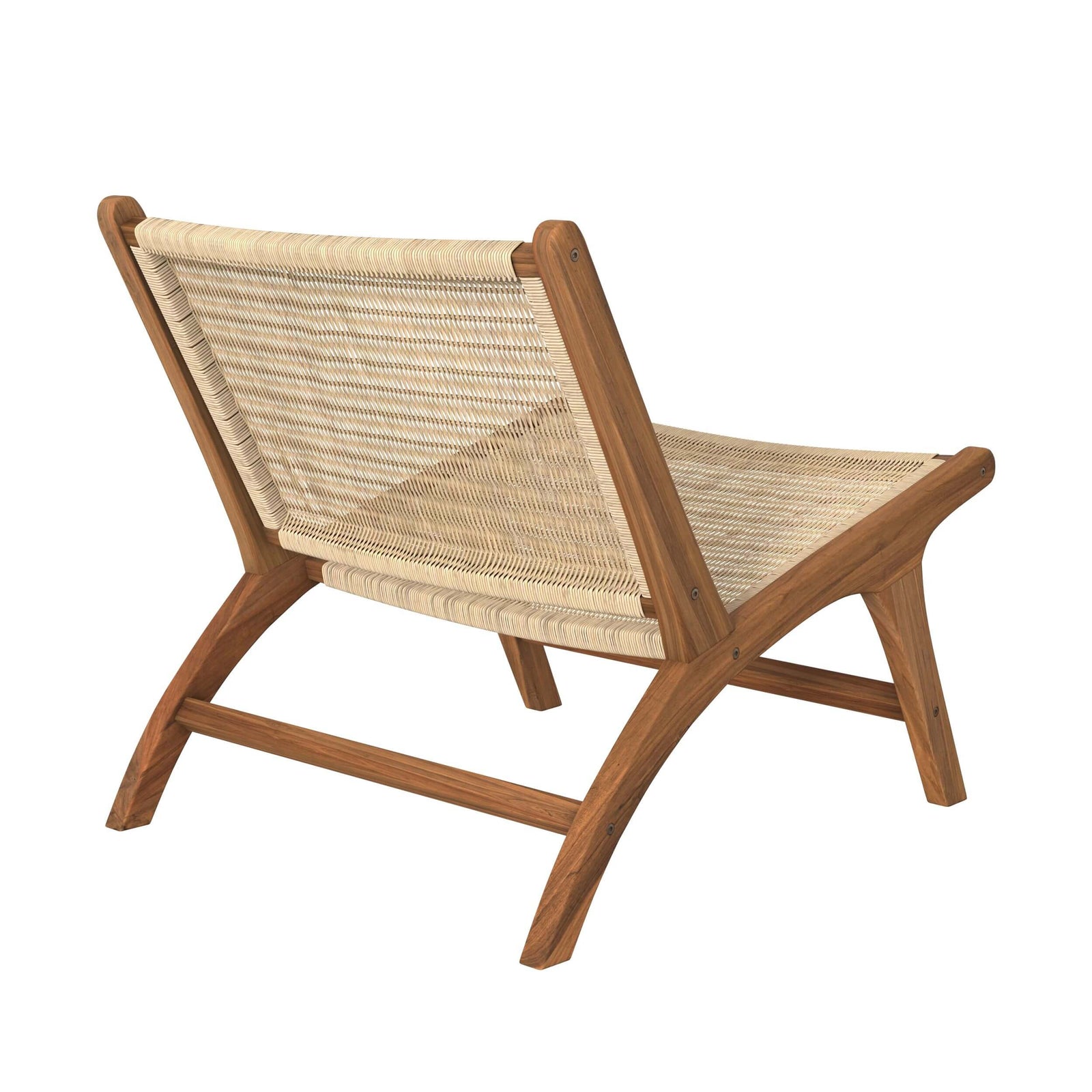 fauteuil kilka en bois de teck et rotin naturel