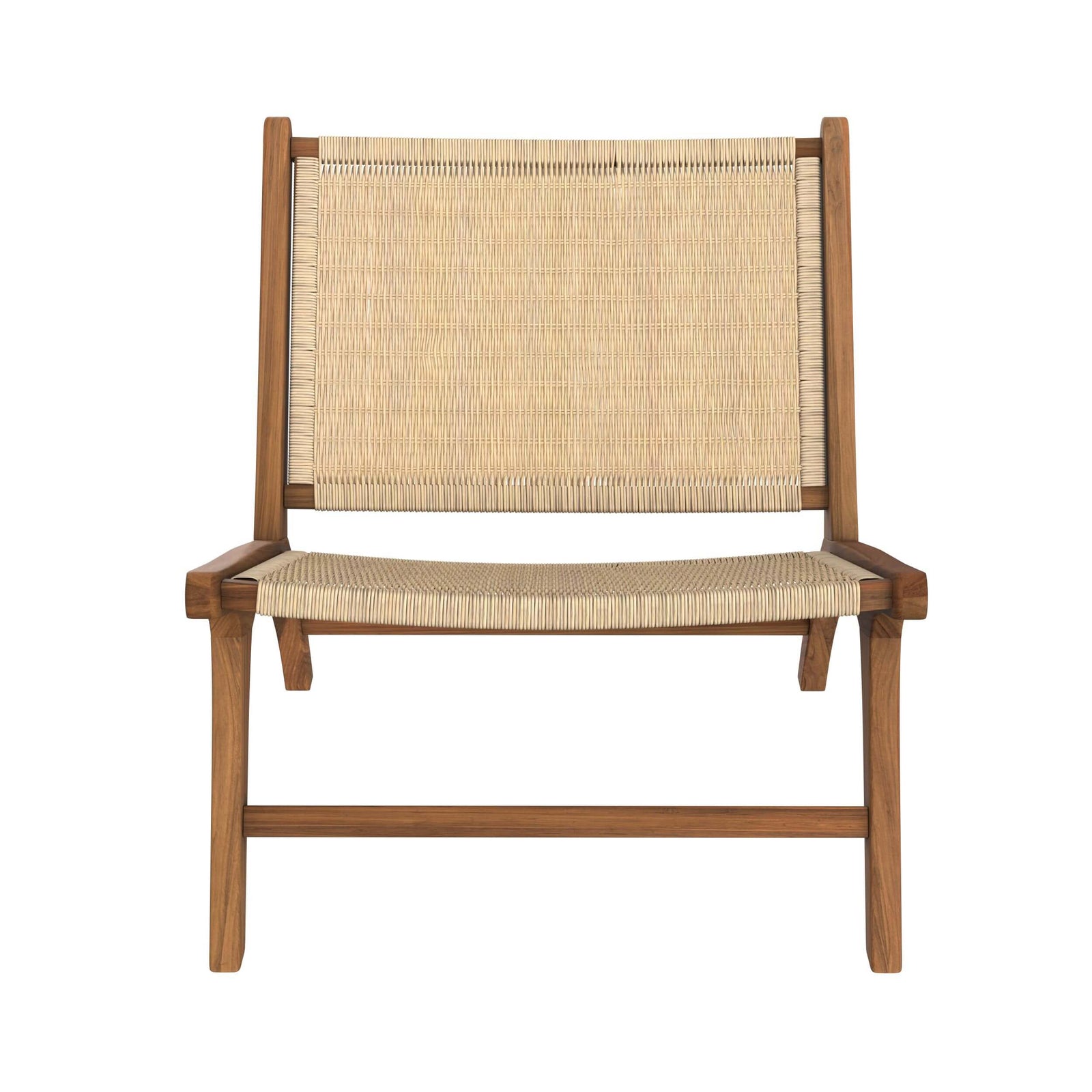 fauteuil kilka en bois teck et rotin naturel