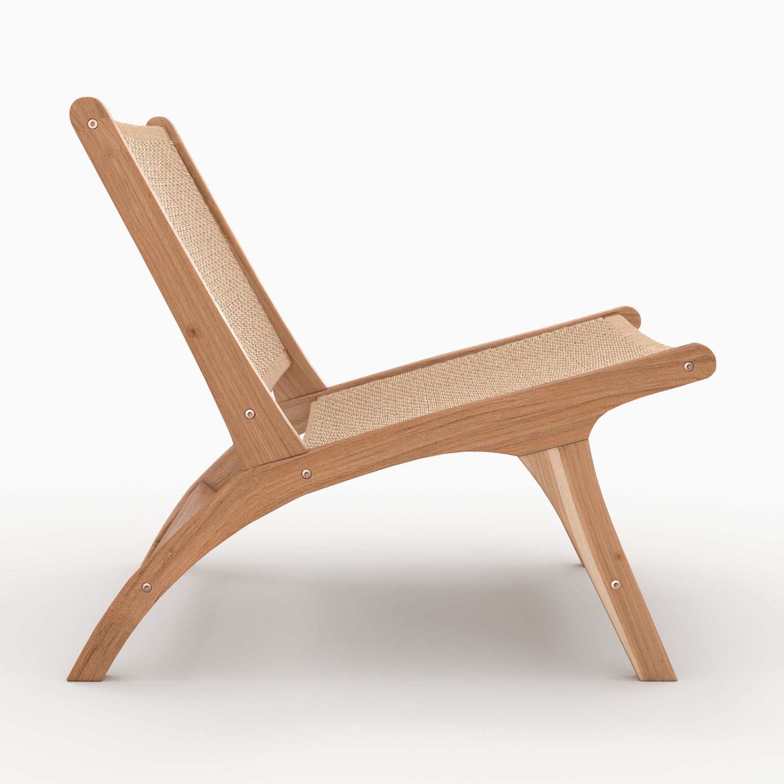 fauteuil kilka en teck cordage en loom