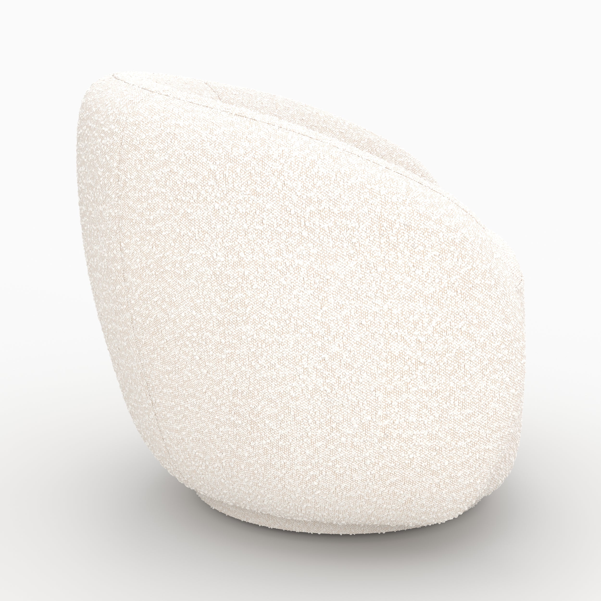 fauteuil naya rendez vous deco salon tissu boucle blanc