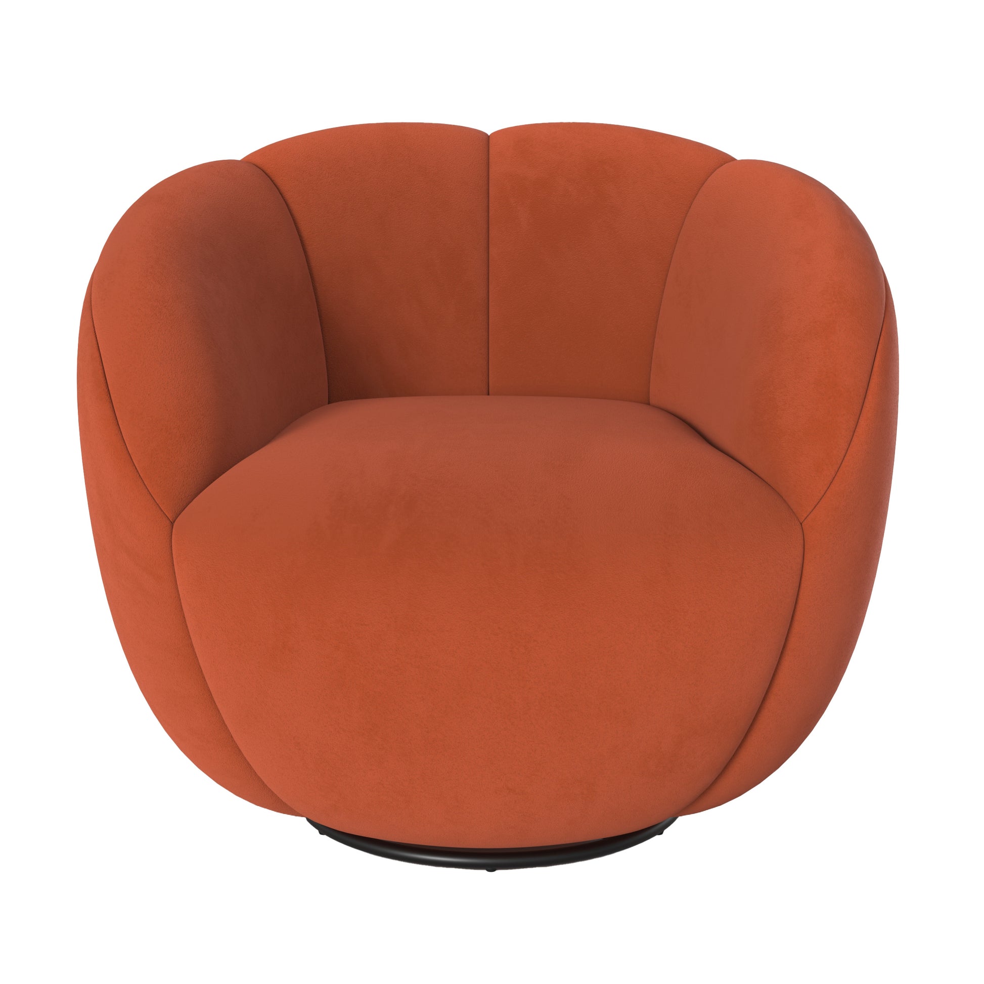 fauteuil pivotant velours rouge fonce yse rendez vous deco