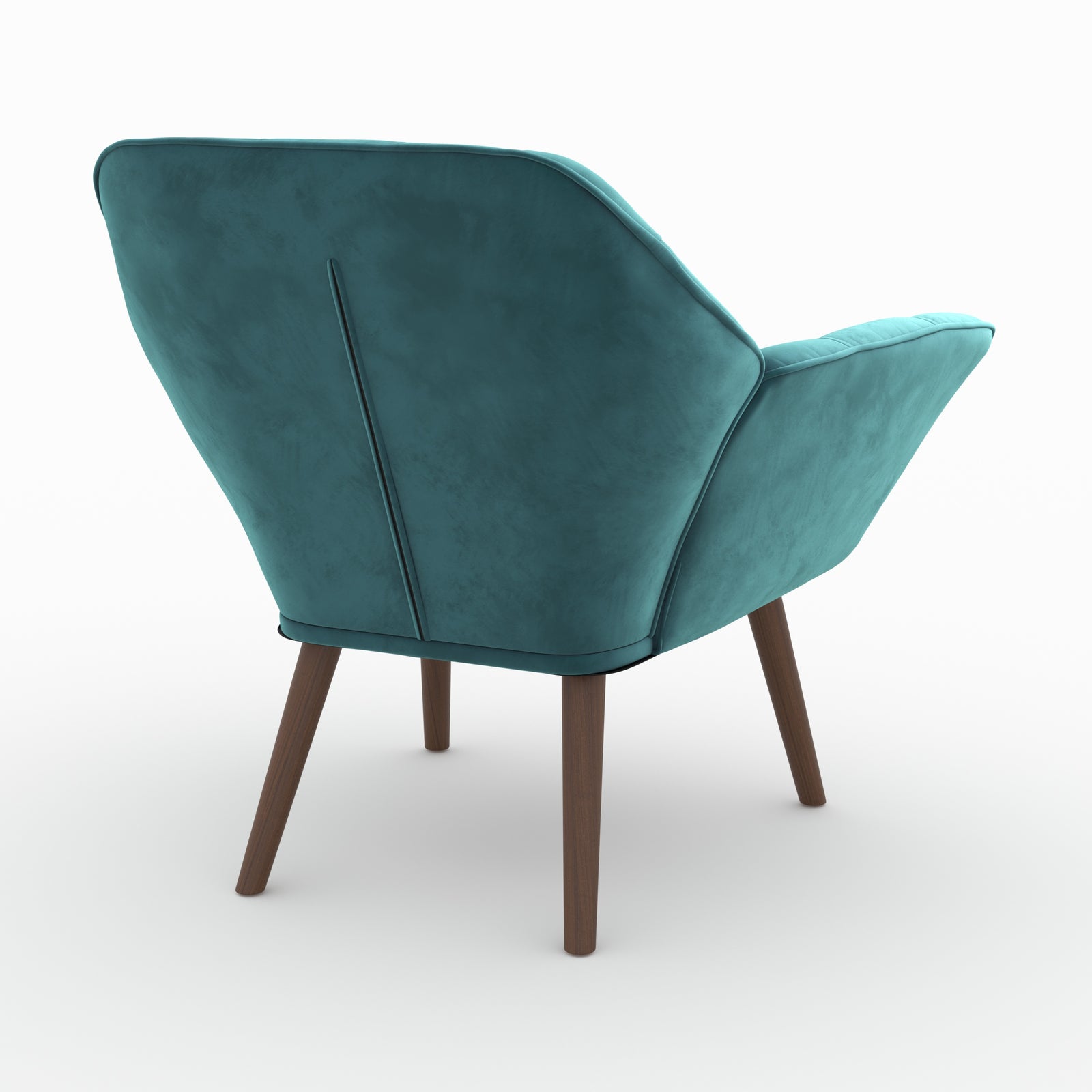 fauteuil simba velours bleu canard
