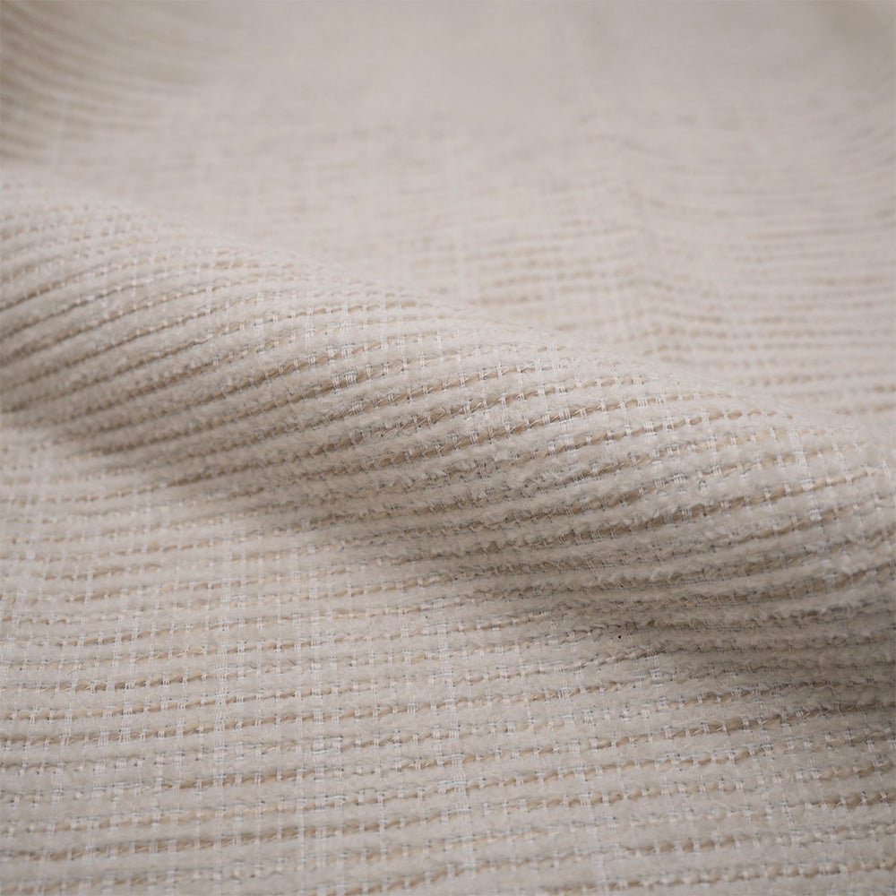 fauteuil socky en tissu blanc chine pieds noirs