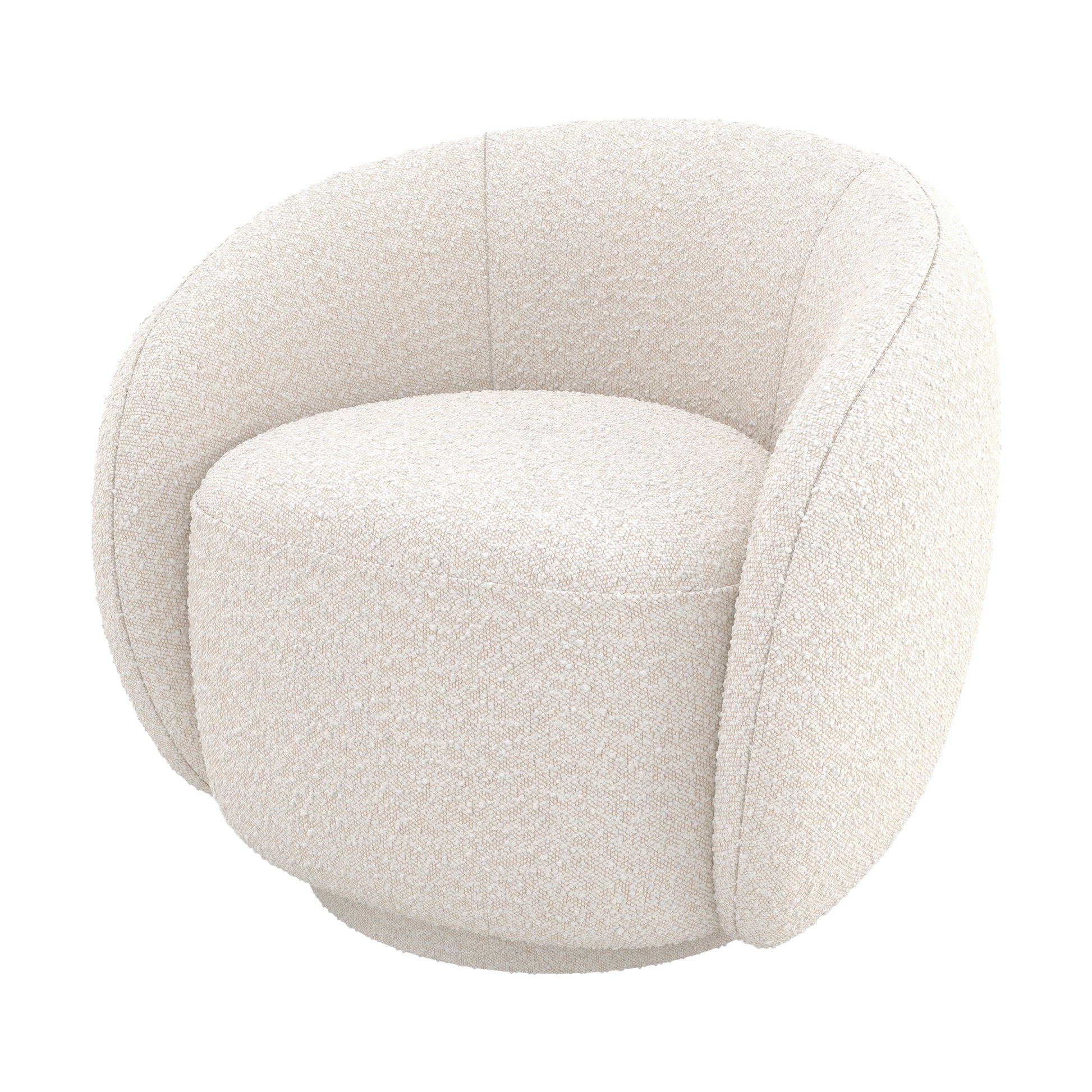 fauteuil tissu boucle blanc naya rendez vous deco salon