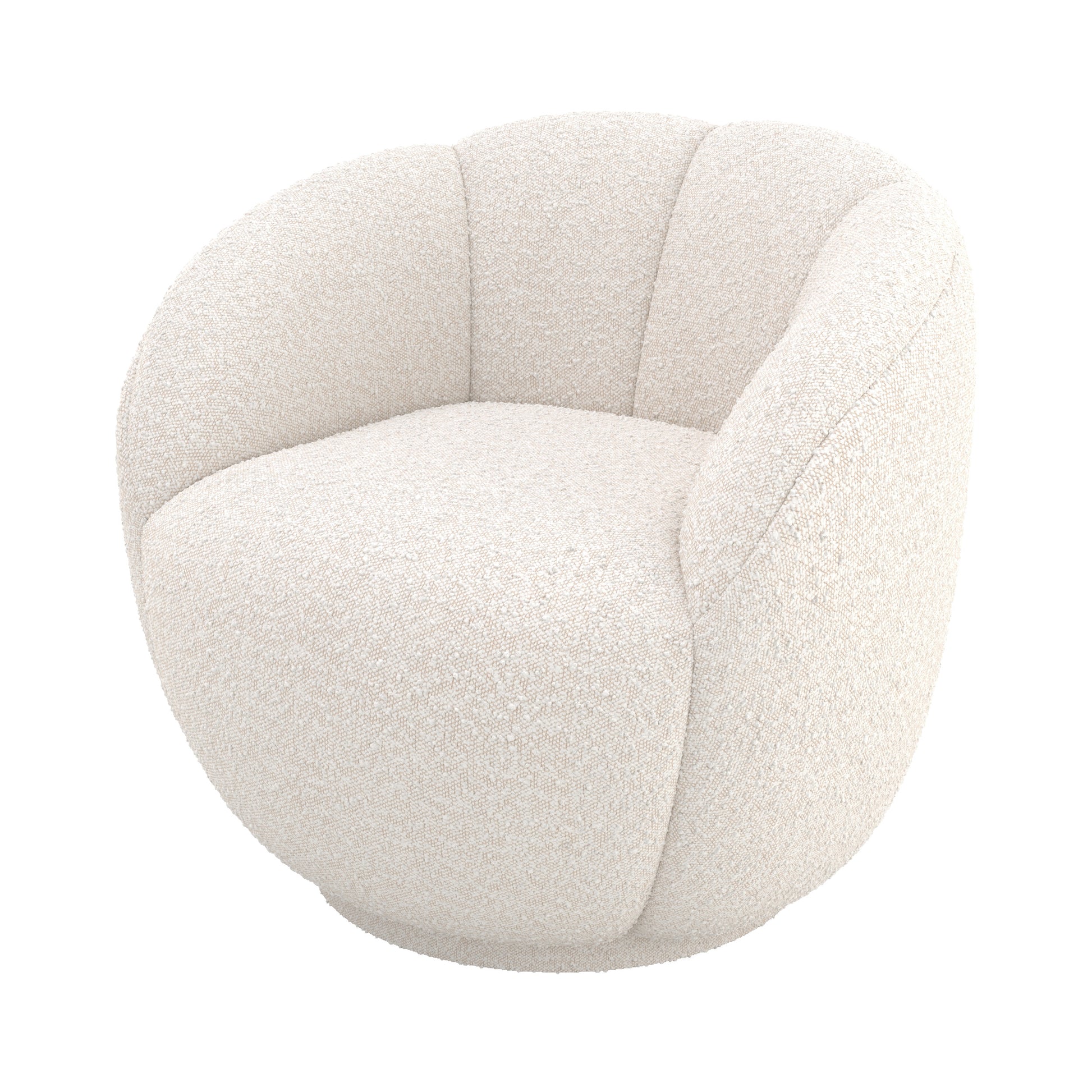 fauteuil tissu boucle blanc yse rendez vous deco