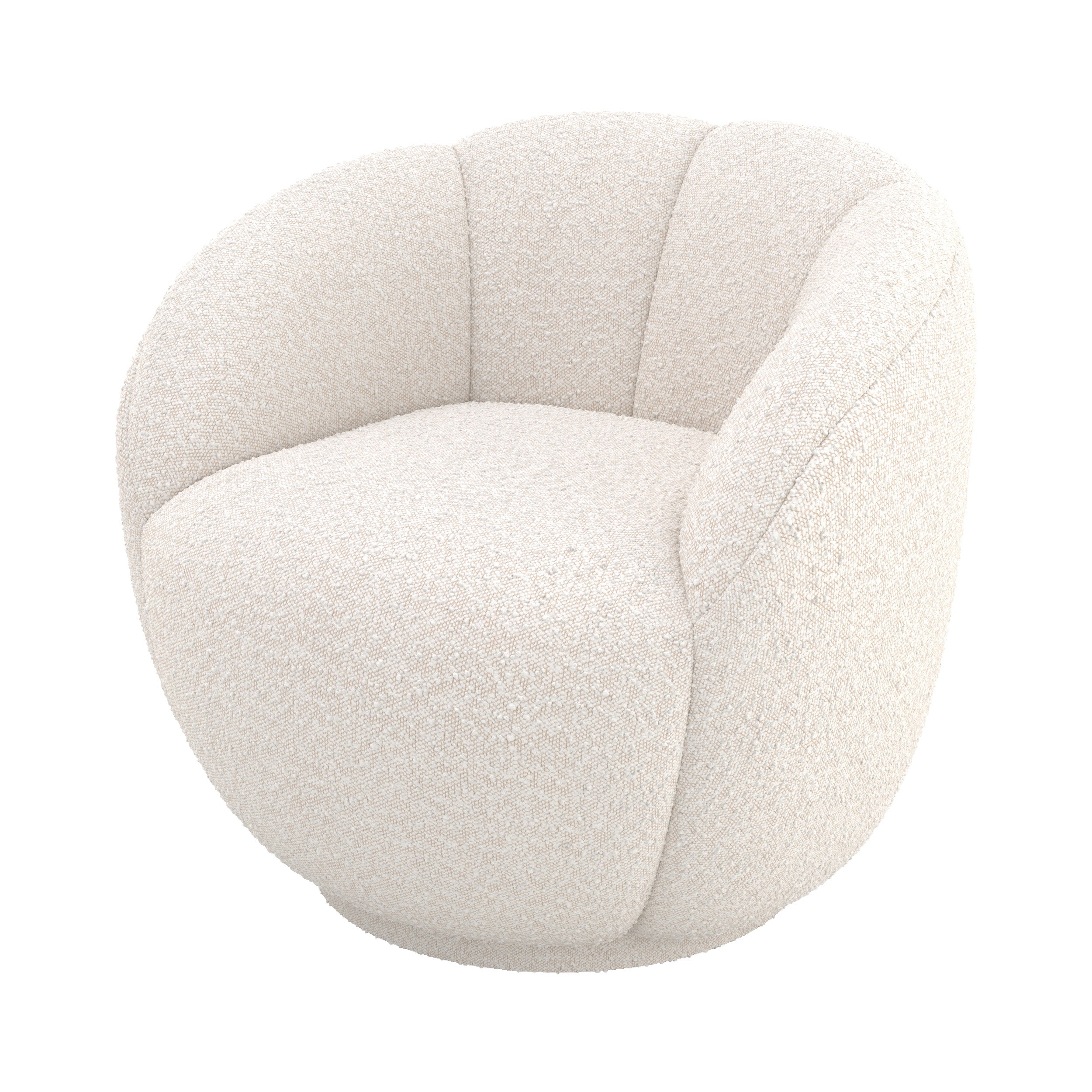 fauteuil tissu boucle blanc yse rendez vous deco