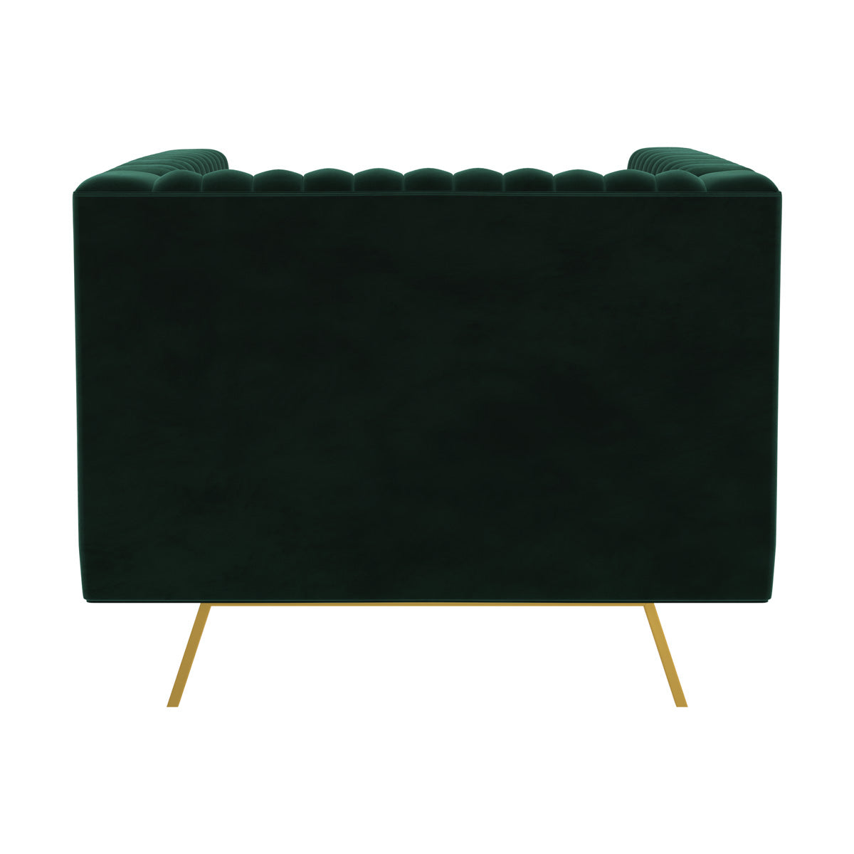 fauteuil vert fonce avec des pieds dores