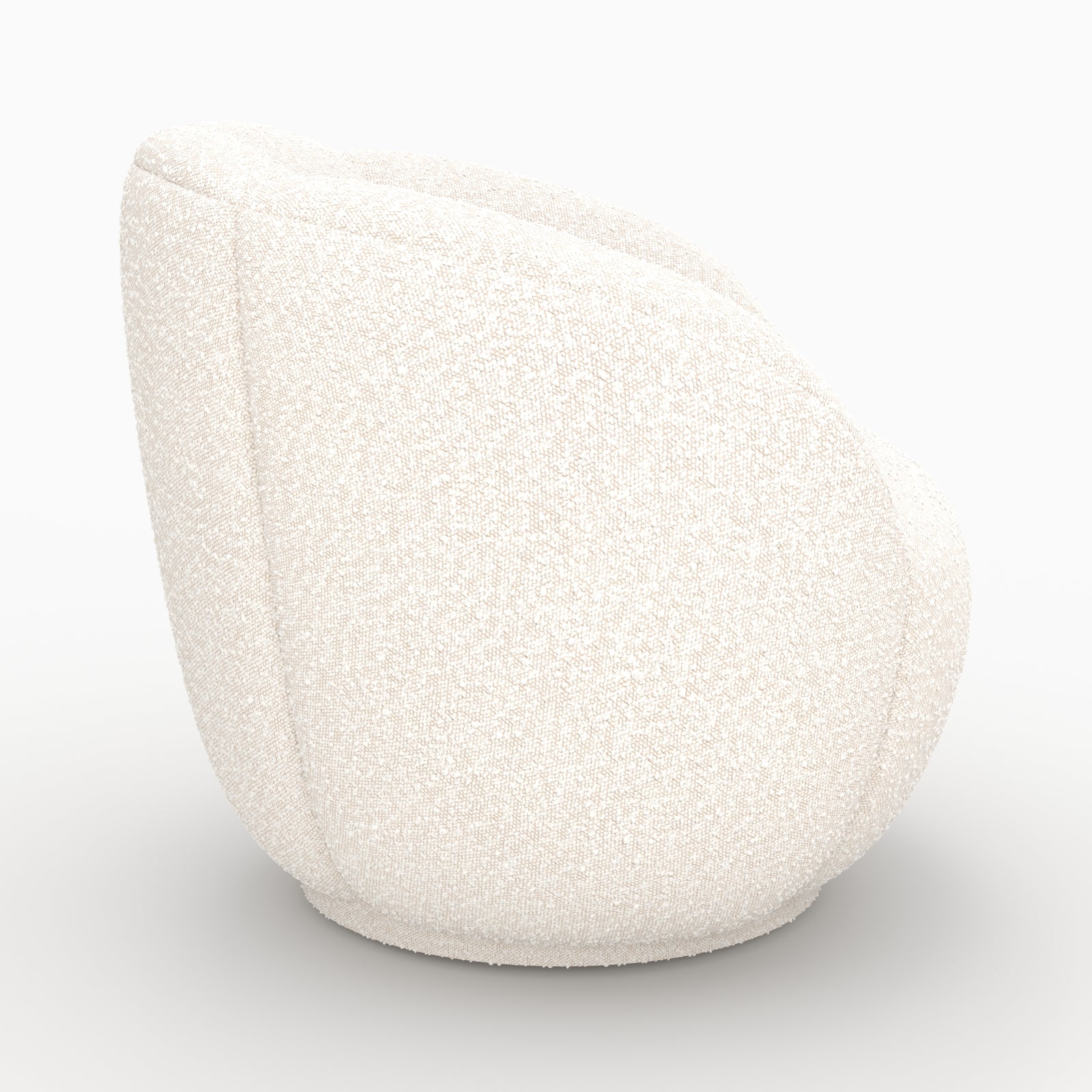 fauteuil yse rendez vous deco tissu boucle blanc