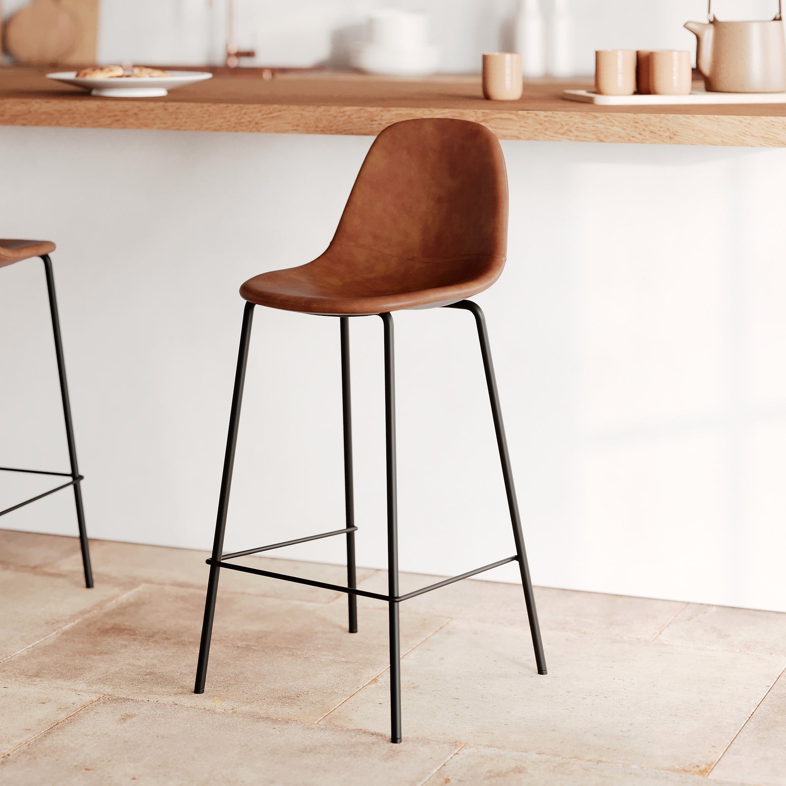 henrik chaise bar camel ilot