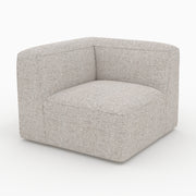 Angle interchangeable Hestia pour canapé modulable en tissu beige