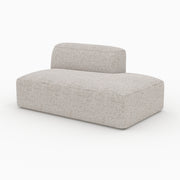 Méridienne dossier à gauche Hestia pour canapé modulable en tissu beige