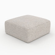 Pouf Hestia carré pour canapé modulable en tissu beige