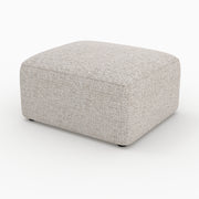 Pouf Hestia rectangulaire pour canapé modulable en tissu beige