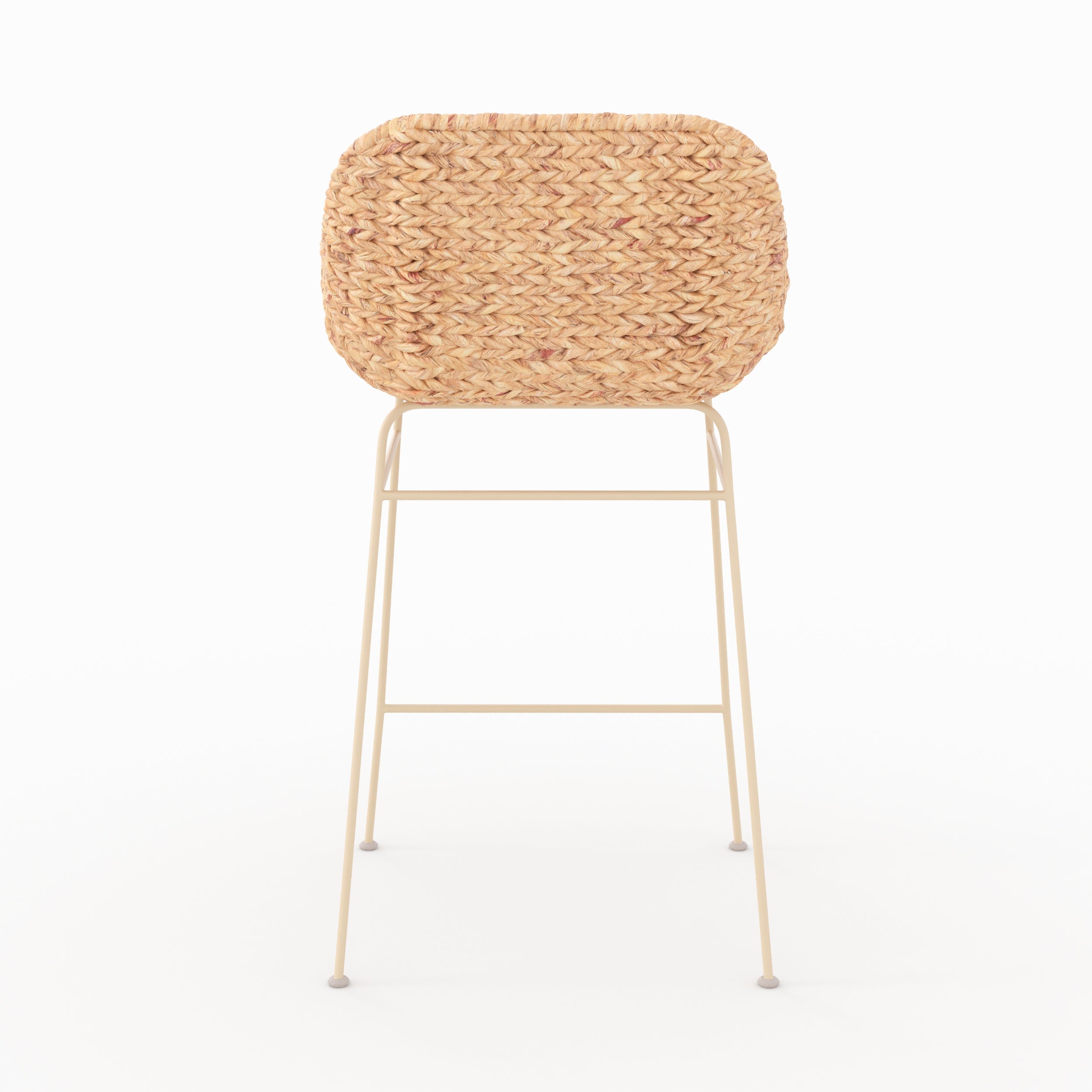 Lot de 2 chaises pour îlot central 66 cm Faro en matière naturelle