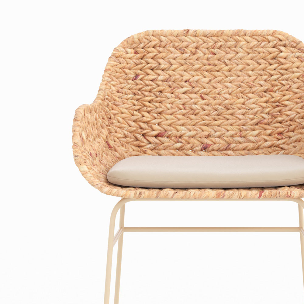 Lot de 2 chaises pour îlot central 66 cm Faro en matière naturelle