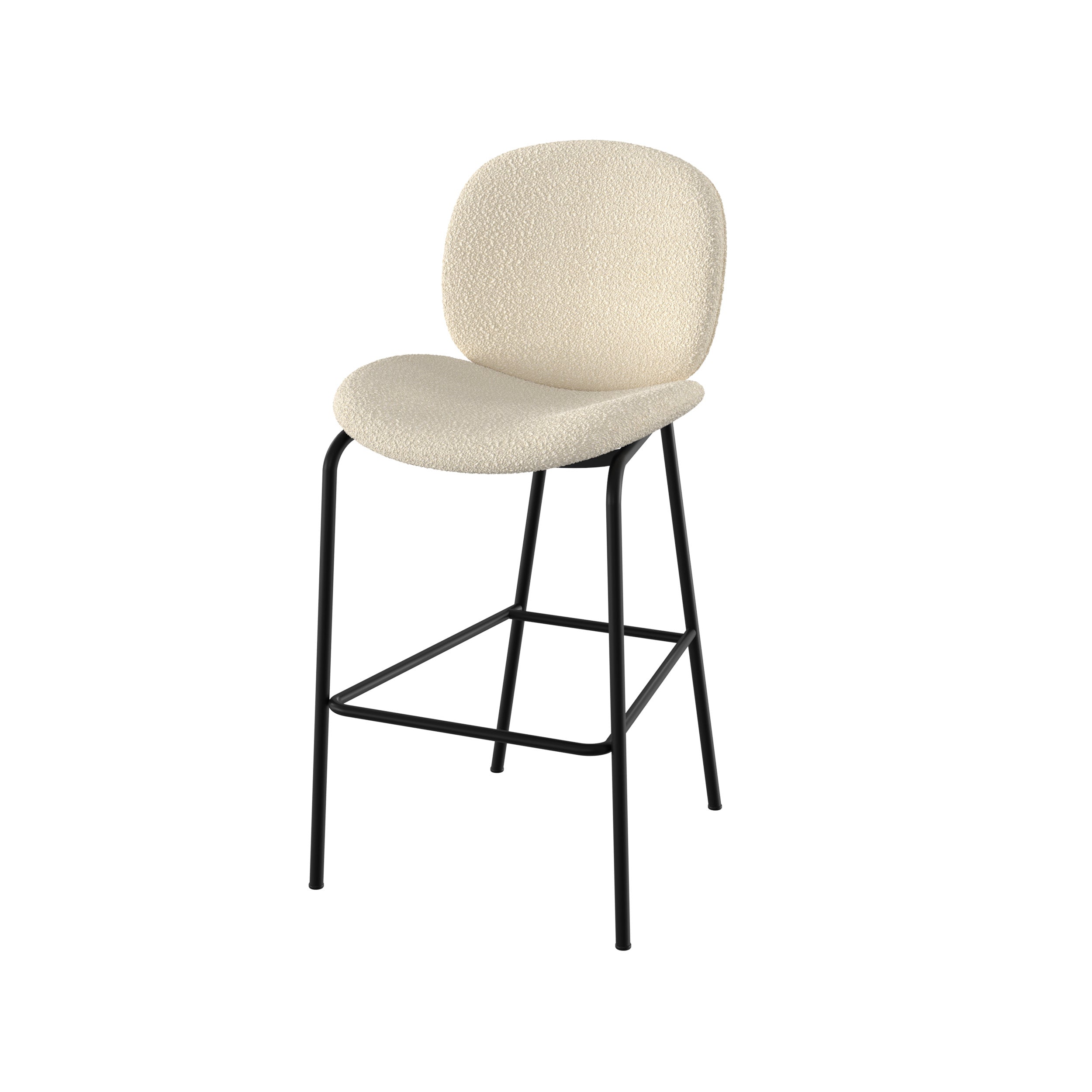 iris chaise pour ilot central en tissu boucle beige 65