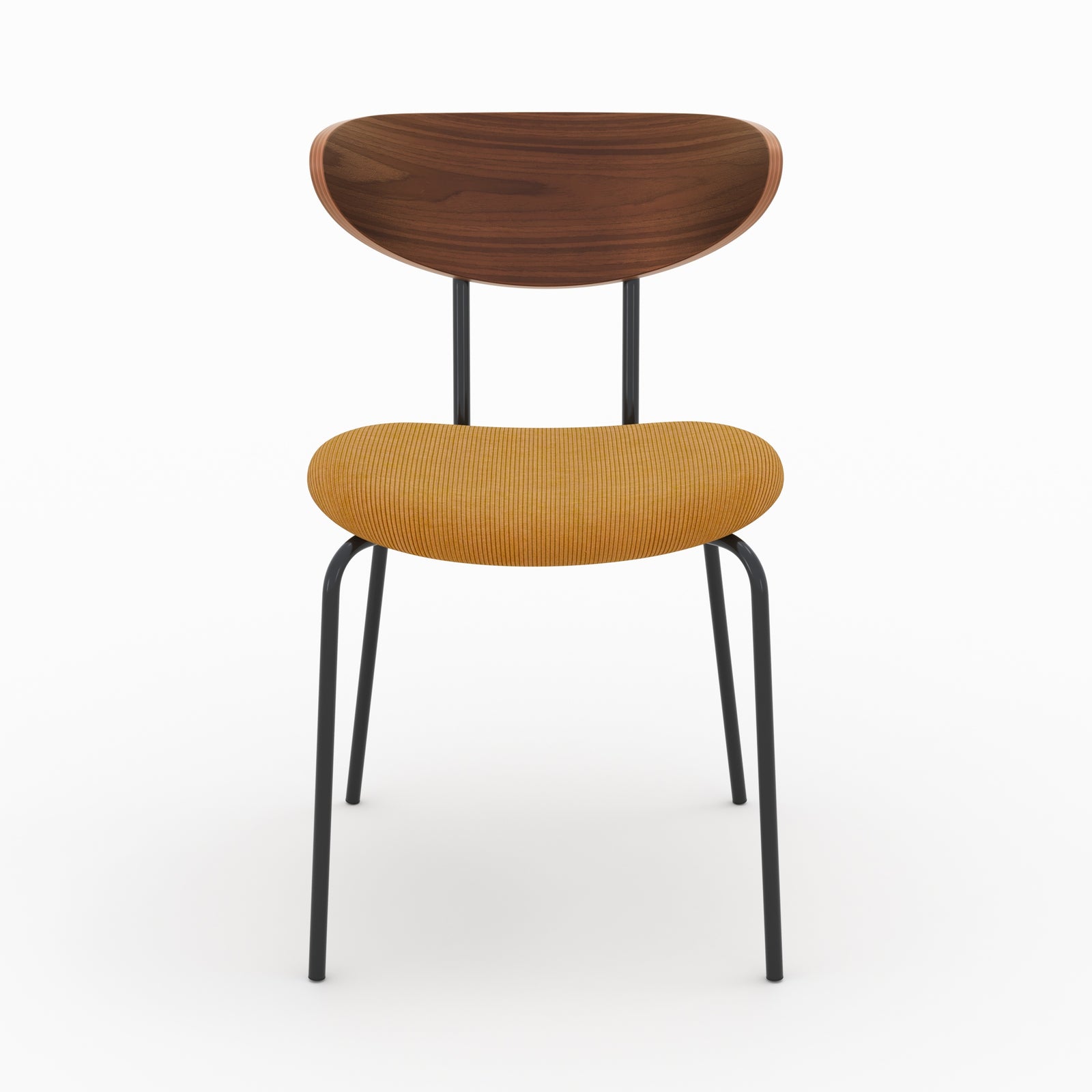 jade chaise en velours jaune cotele dossier en bois lot de 2