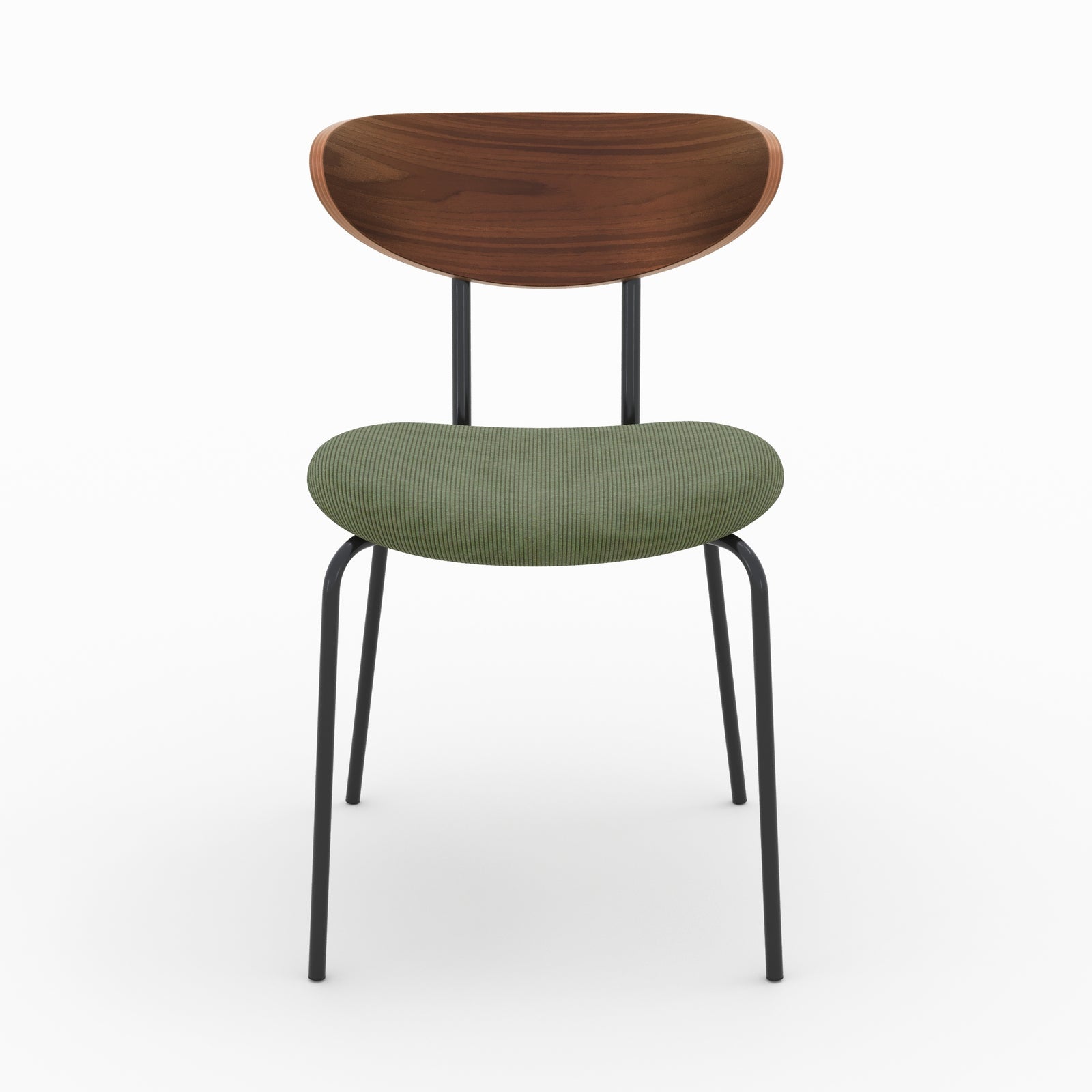 jade chaise en velours vert kaki et dossier en bois lot de 2