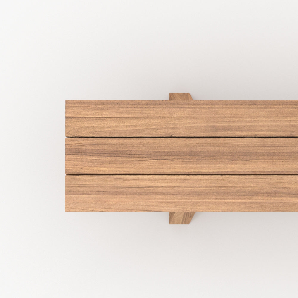 jardin banc 4 personnes bois teck soraya