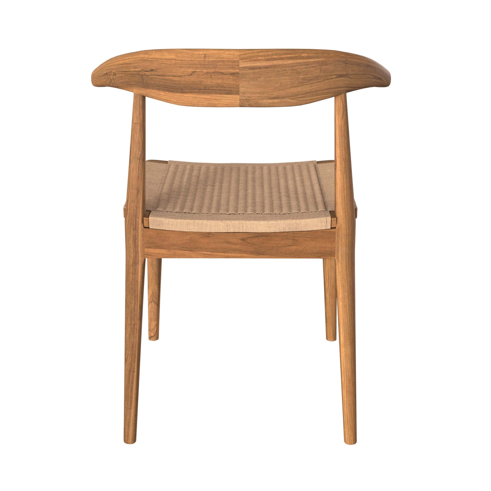 java chaise en bois de teck cordage