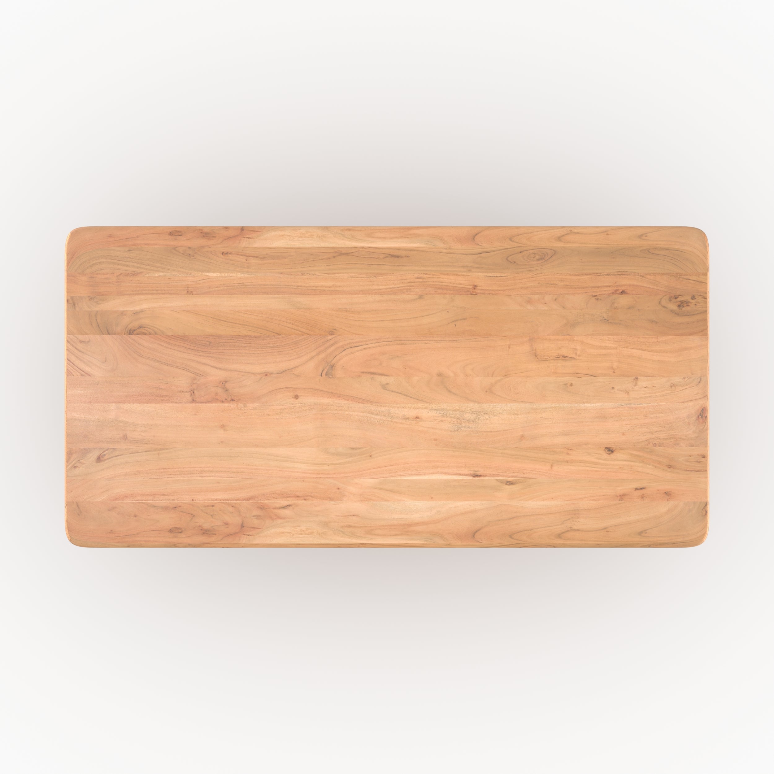 Table rectangulaire June en bois massif d'acacia 6 places