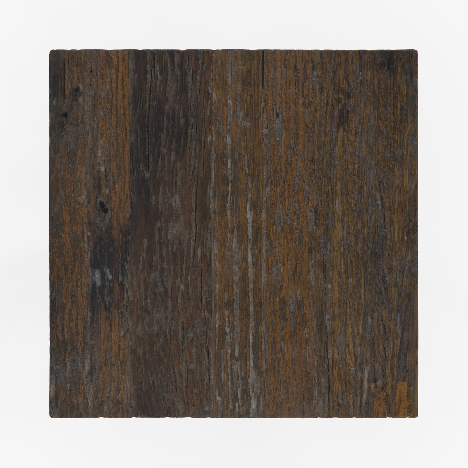 kara grande table d appoint en bois fonce et metal