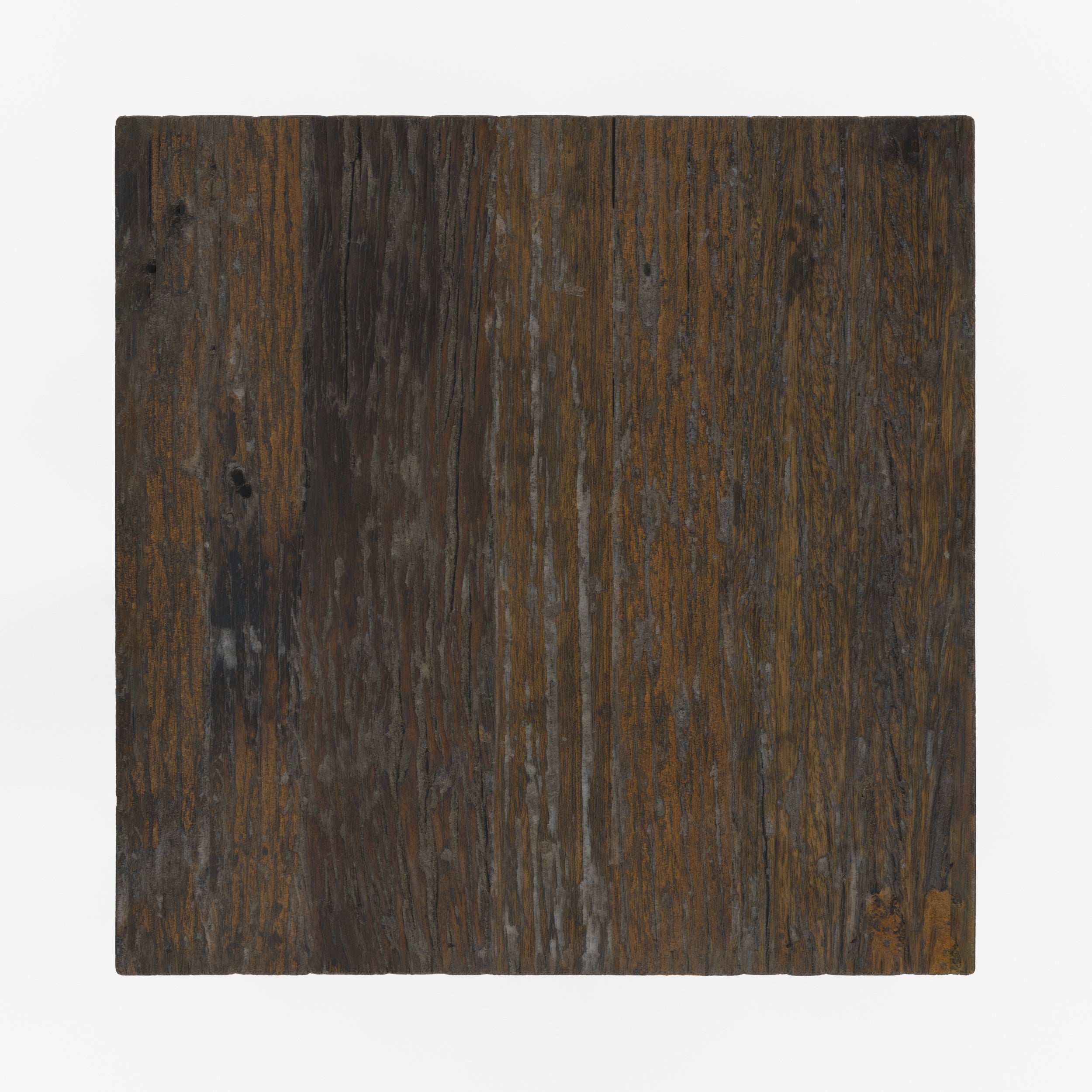 kara grande table d appoint en bois fonce et metal