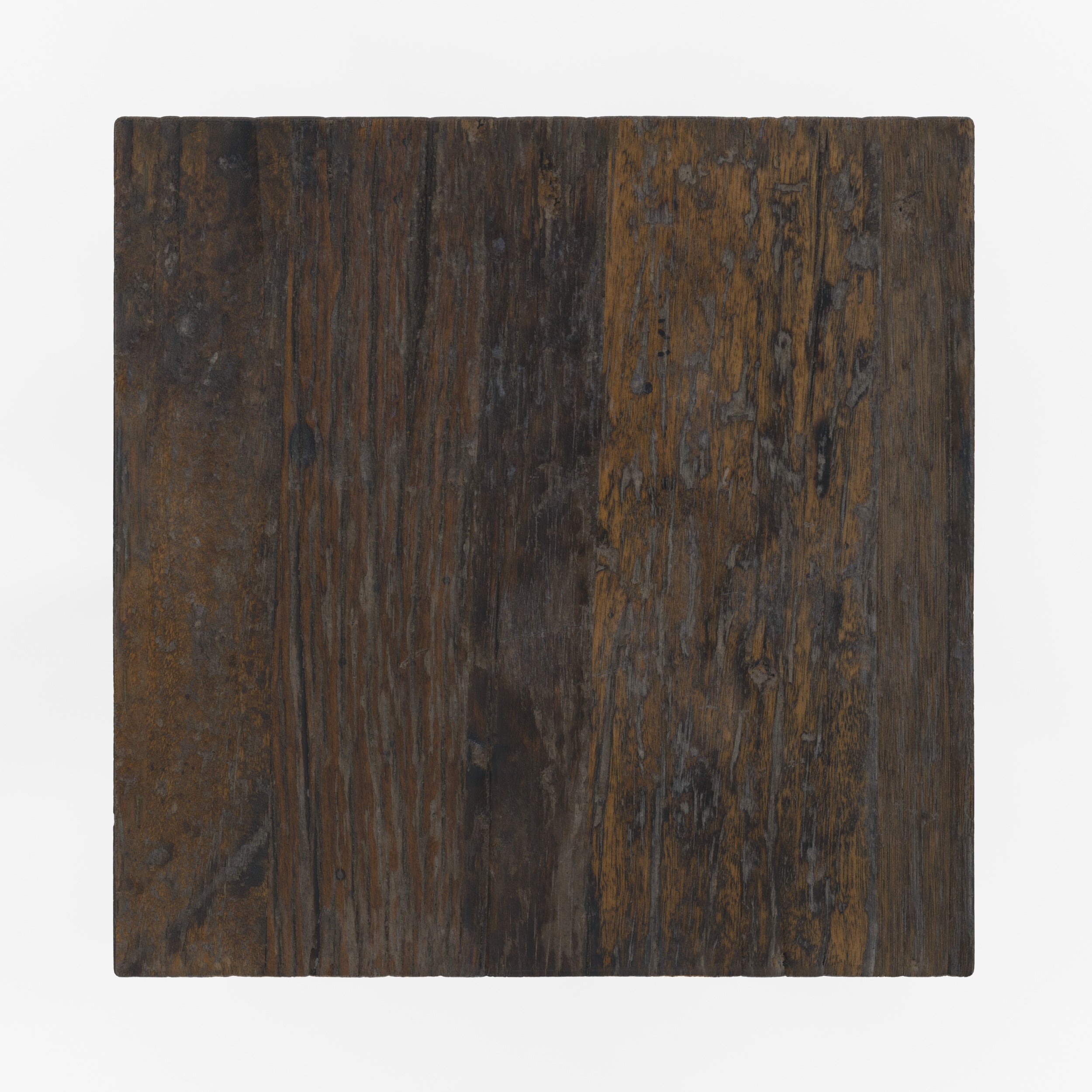 kara moyenne table d appoint bois fonce et metal noir