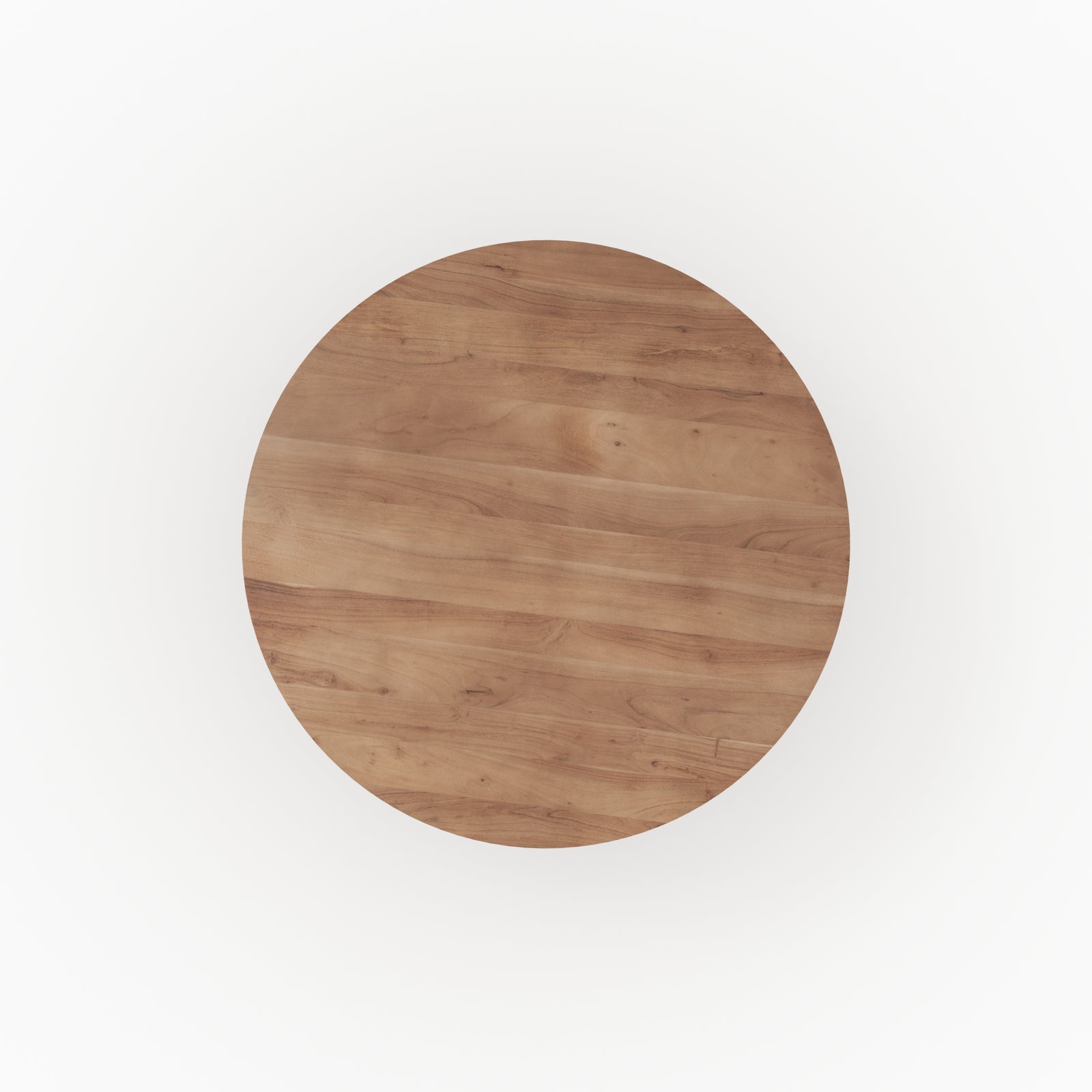 kepes table ronde en bois acacia pied strie