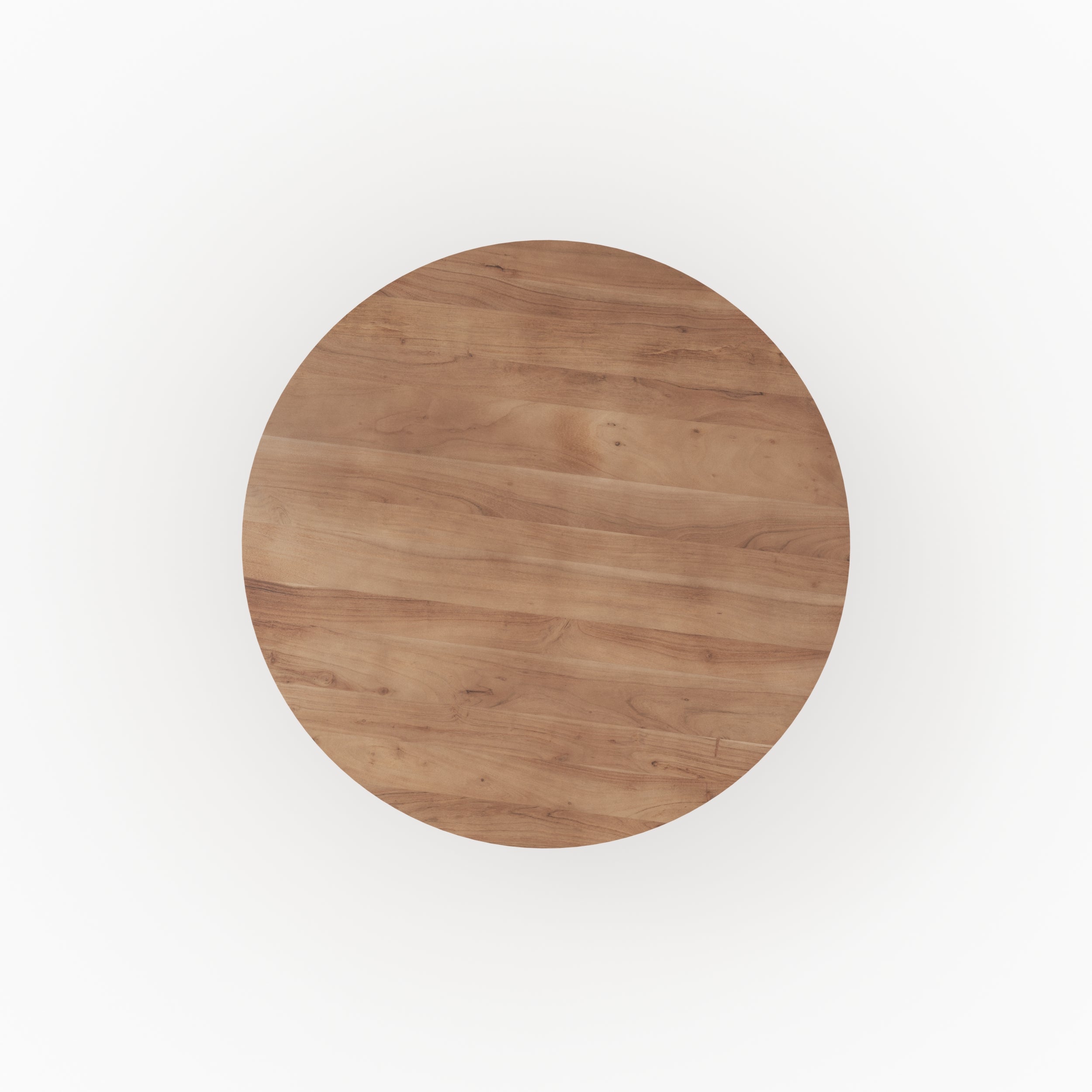 kepes table ronde en bois acacia pied strie