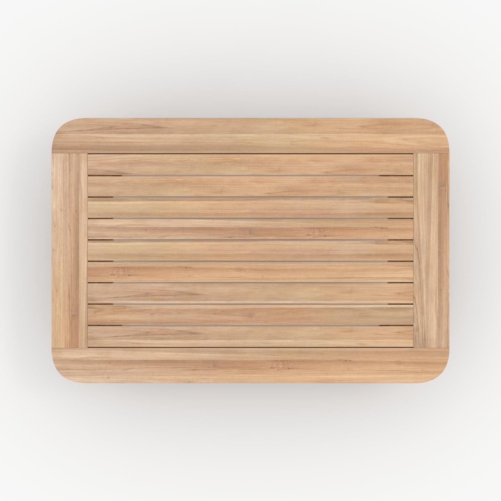 kilda table basse de jardin en bois de teck rectangulaire